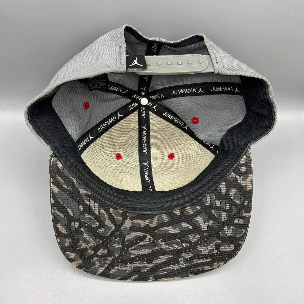 Air Jordan Hat Men Gray Cement Elephant Embroidered Jumpman‎ Snap Back Cap